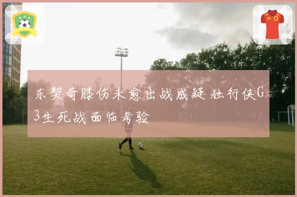 东契奇膝伤未愈出战成疑 独行侠G3生死战面临考验